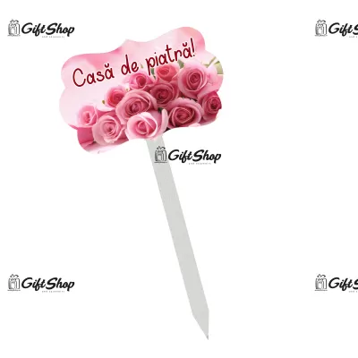 Casa de piatra, topper lemn, model b